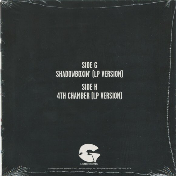 GZA - Shadowboxin' w/ 4th Chamber Single 45 rpm 7 Inch Vinyl Record Wu Tang New - Picture 3 of 5